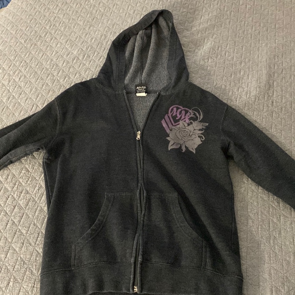 Metal mulisha charcoal gray hoodie